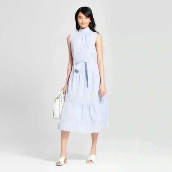 Who What Wear Dresses & Skirts - Who What Wear Striped Mock MIDI Dress